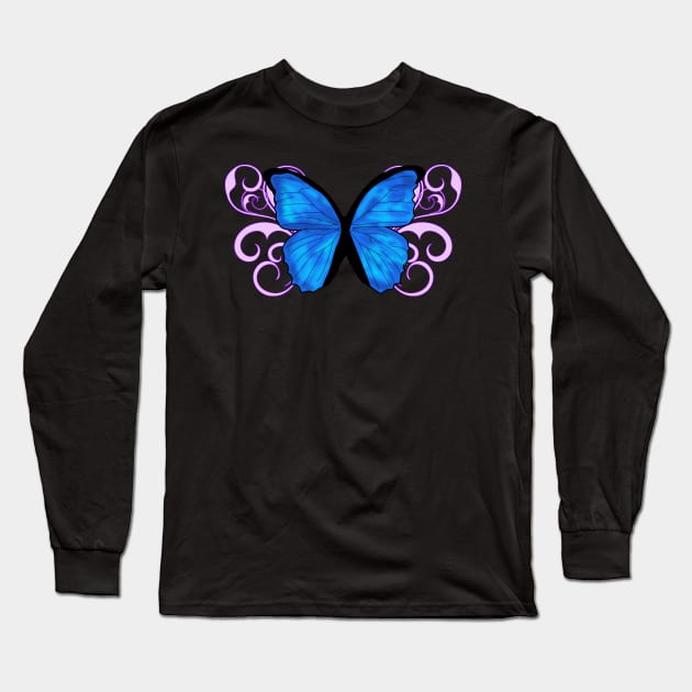 Butterfly Dreamin' Long Sleeve T-Shirt by SamSteinDesigns